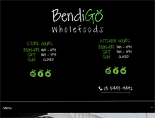 Tablet Screenshot of bendigowholefoods.com.au